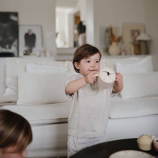 Spill-Proof Silicone Snack Cup for Babies & Toddlers — Easy-Grip Handles