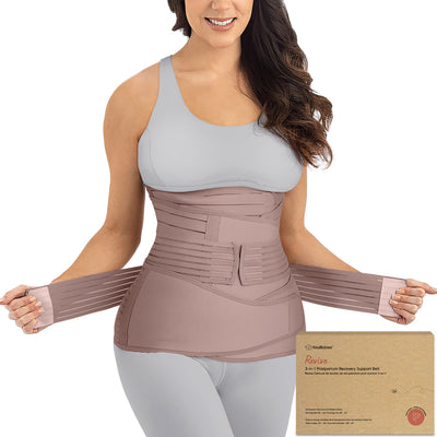3-in-1 Postpartum Recovery Support Belt — Belly Wrap for After Birth