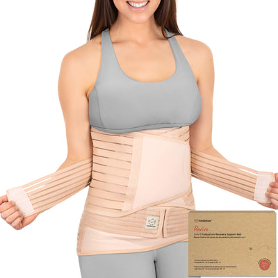 3-in-1 Postpartum Recovery Support Belt — Belly Wrap for After Birth