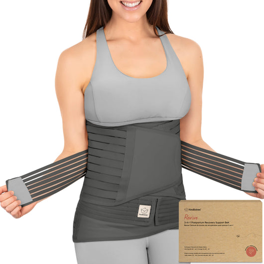 3-in-1 Postpartum Recovery Support Belt — Belly Wrap for After Birth