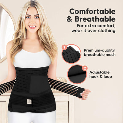 3-in-1 Postpartum Recovery Support Belt — Belly Wrap for After Birth