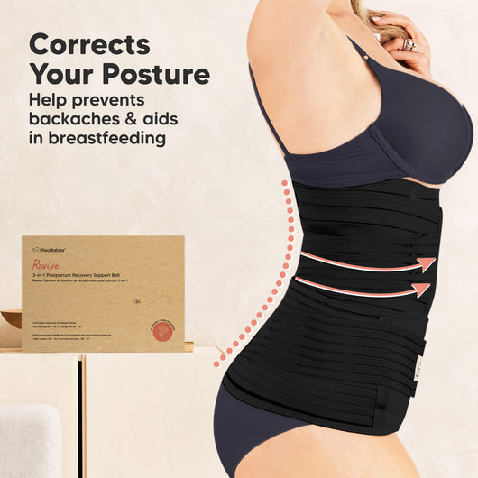 3-in-1 Postpartum Recovery Support Belt — Belly Wrap for After Birth
