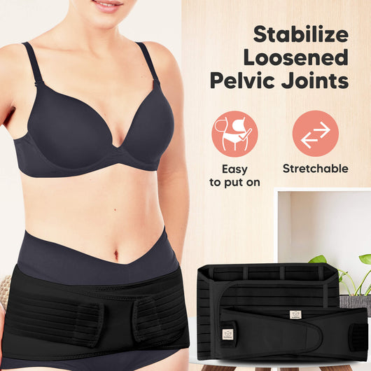 3-in-1 Postpartum Recovery Support Belt — Belly Wrap for After Birth