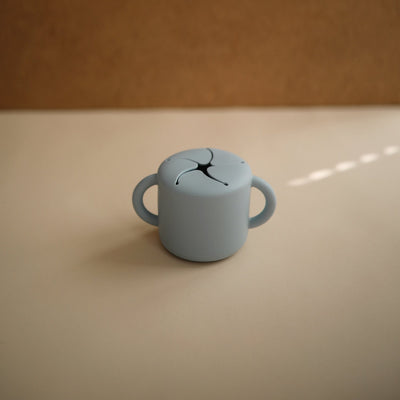 Spill-Proof Silicone Snack Cup for Babies & Toddlers — Easy-Grip Handles