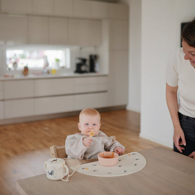 Spill-Proof Silicone Snack Cup for Babies & Toddlers — Easy-Grip Handles