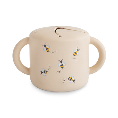 Spill-Proof Silicone Snack Cup for Babies & Toddlers — Easy-Grip Handles