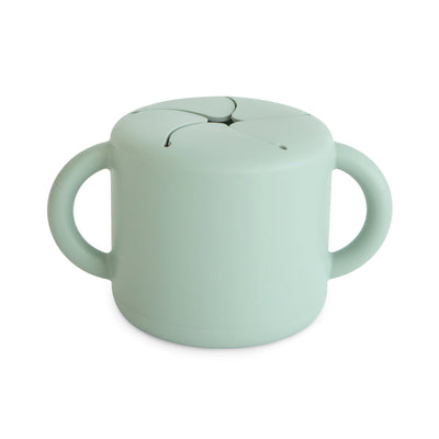 Spill-Proof Silicone Snack Cup for Babies & Toddlers — Easy-Grip Handles
