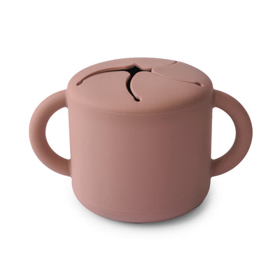 Spill-Proof Silicone Snack Cup for Babies & Toddlers — Easy-Grip Handles