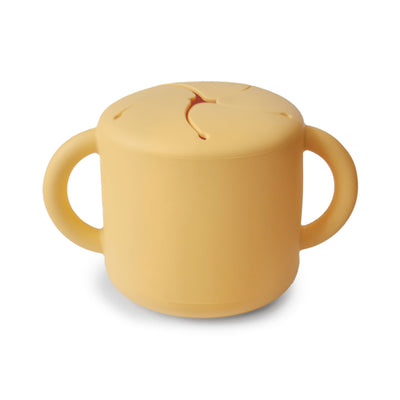 Spill-Proof Silicone Snack Cup for Babies & Toddlers — Easy-Grip Handles