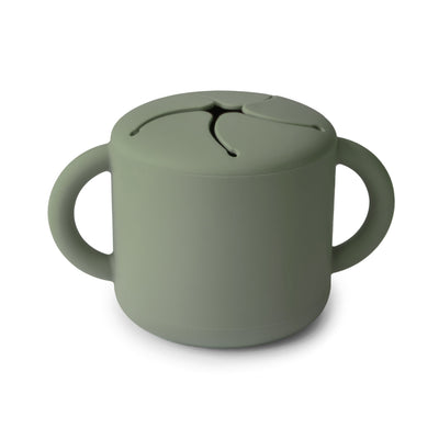 Spill-Proof Silicone Snack Cup for Babies & Toddlers — Easy-Grip Handles