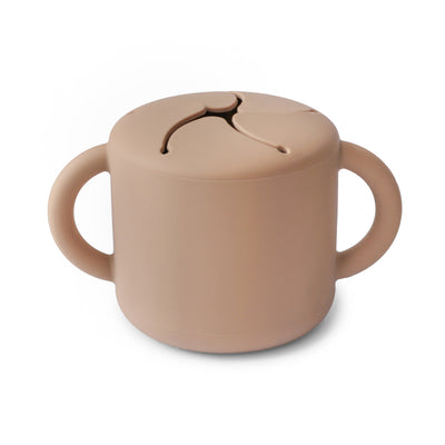 Spill-Proof Silicone Snack Cup for Babies & Toddlers — Easy-Grip Handles