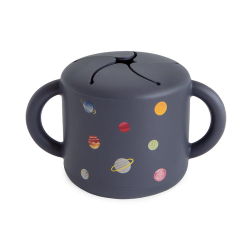 Spill-Proof Silicone Snack Cup for Babies & Toddlers — Easy-Grip Handles