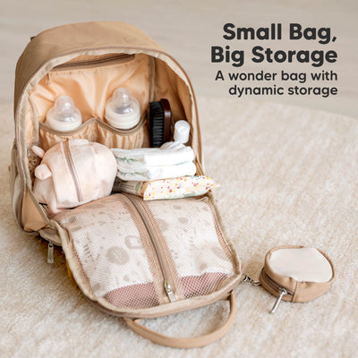 Play Diaper Backpack — Stylish PU Leather Bag for Modern Moms & Dads