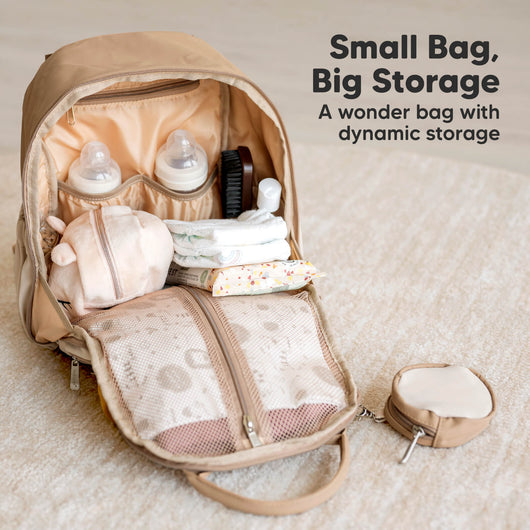 Play Diaper Backpack — Stylish PU Leather Bag for Modern Moms & Dads