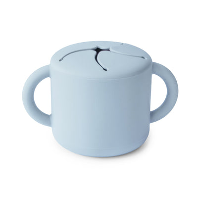 Spill-Proof Silicone Snack Cup for Babies & Toddlers — Easy-Grip Handles