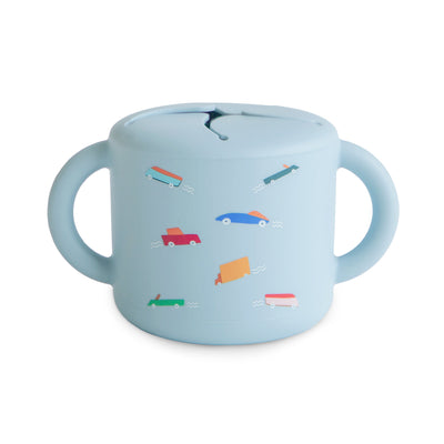 Spill-Proof Silicone Snack Cup for Babies & Toddlers — Easy-Grip Handles