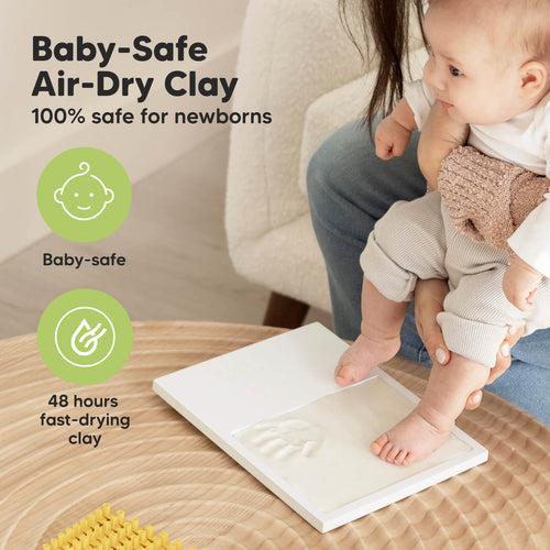 Baby Handprint & Footprint Keepsake Solo Frame