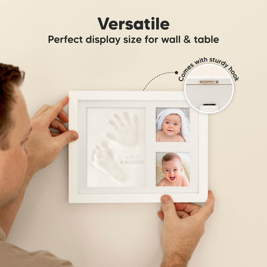 Baby Handprint & Footprint Keepsake Solo Frame
