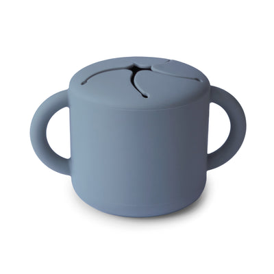 Spill-Proof Silicone Snack Cup for Babies & Toddlers — Easy-Grip Handles