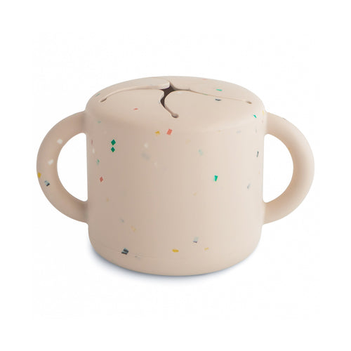Spill-Proof Silicone Snack Cup for Babies & Toddlers — Easy-Grip Handles