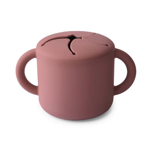 Spill-Proof Silicone Snack Cup for Babies & Toddlers — Easy-Grip Handles