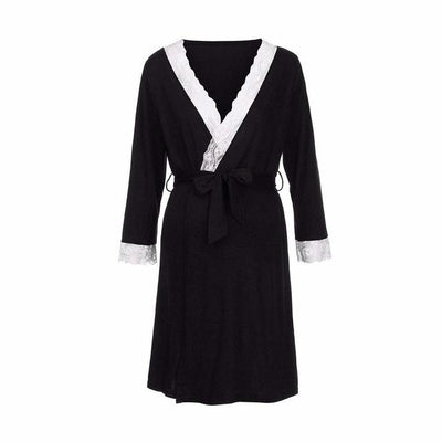 Lace Maternity & Nursing Pajamas Set – Hospital & Home