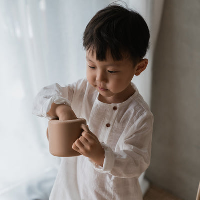Spill-Proof Silicone Snack Cup for Babies & Toddlers — Easy-Grip Handles