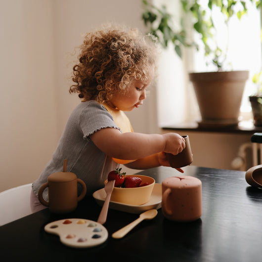 Spill-Proof Silicone Snack Cup for Babies & Toddlers — Easy-Grip Handles