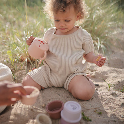Spill-Proof Silicone Snack Cup for Babies & Toddlers — Easy-Grip Handles