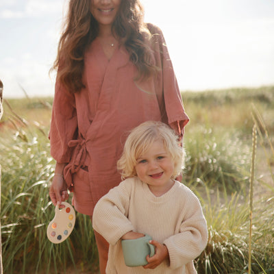 Spill-Proof Silicone Snack Cup for Babies & Toddlers — Easy-Grip Handles